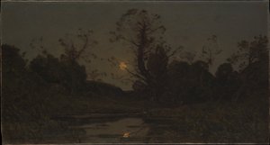 Moonrise by Henri-Joseph Harpignies