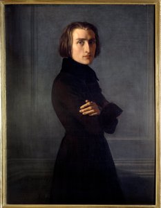Portrait of Franz Liszt by Henri (1814 82) Lehmann