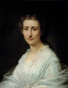 Portrait of a woman by Henri Lehmann