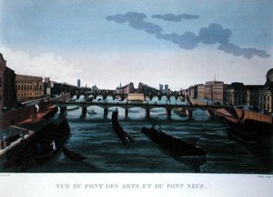 The Pont des Arts and the Pont Neuf, c.1815-20 by Henri (after) Courvoisier Voisin