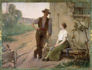 Peasant Couple in a Farmyard