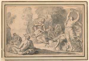 A Bacchanalian Revel by Henri Antoine de Favanne