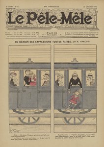 The danger of ready-made expressions. Illustration for Le Pele-Mele, 1902
