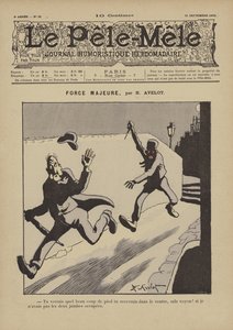Force majeure. Illustration for Le Pele-Mele, 1902