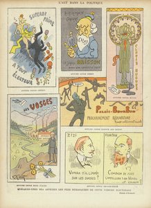 Imagined French election posters, illustration for Le Rire
