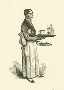 The Coffee-House Waiter by Henri Bonaventure (after) Monnier