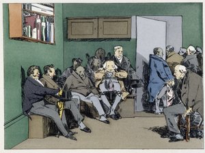 A Day of Hearing - in “Administrative Morals” by Henri Monnier
