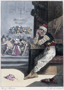 Le Carnival: "Everyone takes his pleasure where he finds him" - in "Les pastemps" by Henri Monnier, ed. Delpech, Paris by Henri Bonaventure Monnier