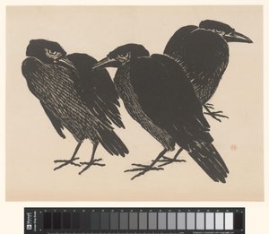 Three Crows by Henri Charles Guérard