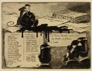 Monkey Overturning an Inkwell, 1881