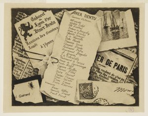 A Piece of Newspaper, an Envelope, and a Fly by Henri Charles Guérard