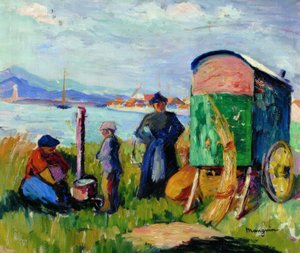 The Gypsy Wagon by Henri Charles Manguin