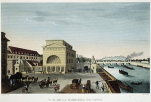 Barrière de Passy - in “Vue de Paris en 1810: les barriers de Paris” by Courvoisier by Henri Courvoisier Voisin