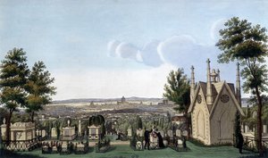 Cemetery of the Père Lachaise - by Courvoisier by Henri Courvoisier Voisin