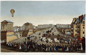Entrance of His Majesty Louis XVIII to Paris by Henri Courvoisier Voisin