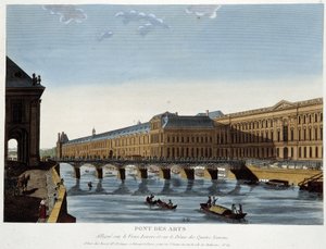 Le Pont des Arts et le vieux Louvre - in 