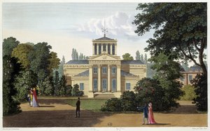 Pavilion of the Monceau Garden. Engraving by Courvoisier by Henri Courvoisier Voisin