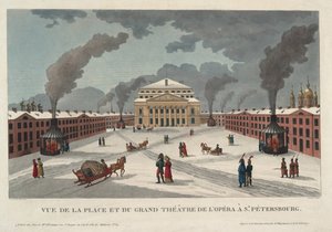 The Saint Petersburg Imperial Bolshoi Kamenny Theatre by Henri Courvoisier Voisin
