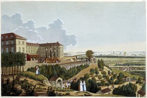 View of Calvary, during the feasts of the Ste Croix, in Suresnes - in Views of Paris by Courvoisier by Henri Courvoisier Voisin