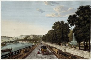 View of the Terrace of Parc St Cloud - in “Vues de Paris” by Courvoisier by Henri Courvoisier Voisin