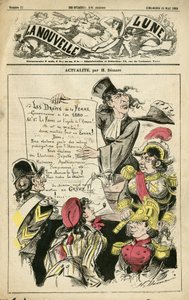 Illustration by Henri Demare (1846-1888) for the Cover of La Nouvelle Lune by Henri Demare