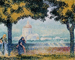 The Church of Santa Maria degli Angeli Near Assisi by Henri Edmond Cross