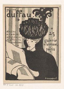 Business Card of Art Dealer Pierre Duffau in Paris