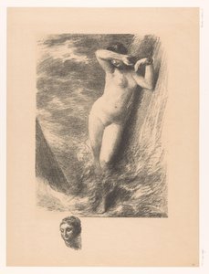 Andromeda Chained to a Rock in the Water by Ignace Henri Jean Fantin Latour