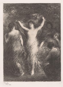 Dancing and Watching Women by Ignace Henri Jean Fantin Latour