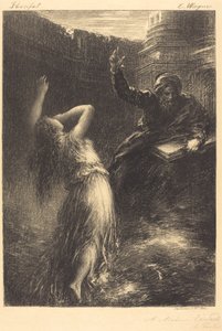 Evocation of Kundry (2nd plate) by Ignace Henri Jean Fantin Latour