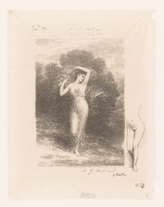 Young woman with shawl by Ignace Henri Jean Fantin Latour