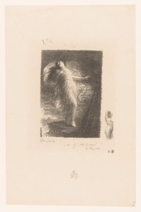 Young woman from Taranto falls from the bow of a ship (series title) Poems of André Chénier (series title)