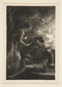 The Valkyries: Act I, Sieglinde and Siegmund by Ignace Henri Jean Fantin Latour