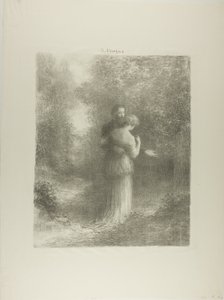 Love Poems, first plate by Ignace Henri Jean Fantin Latour