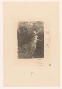 Nymph Fleeing from Satyr by Ignace Henri Jean Fantin Latour