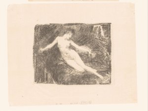 Study of a Naked, Awakening Woman by Ignace Henri Jean Fantin Latour