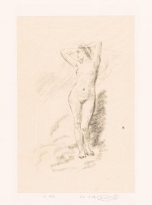 Study of a Standing Naked Woman by Ignace Henri Jean Fantin Latour