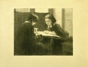 The Embroiderers, No. 3 by Ignace Henri Jean Fantin Latour