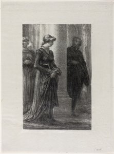 The Mastersingers of Nuremberg, Act I: Walther and Eva Meet by Ignace Henri Jean Fantin Latour