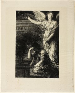 To J. Brahms by Ignace Henri Jean Fantin Latour