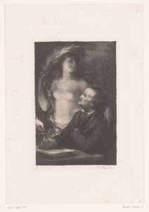Wagner Looks Up at His Muse by Ignace Henri Jean Fantin Latour