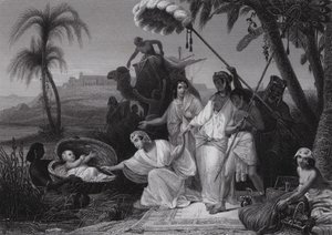 The Finding of Moses by Henri Frederic (after) Schopin
