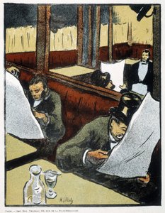 At the Cafe - Drawing