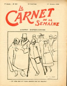 Cover of Le Carnet de la semaine, Satirical in Colors by Henri Gabriel Ibels