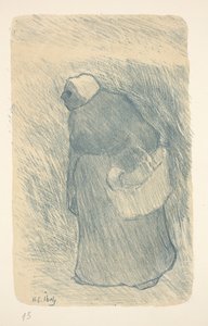 Peasant with a Basket by Henri Gabriel Ibels