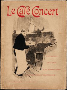 Portfolio Cover for Le Café-Concert by Henri Gabriel Ibels