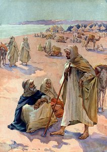 View of a Moorish Brakna March in the Podor Region of Senegal, Beginning 18th Century by Henri Gaston Darien