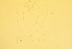 Nude Male Kneeling II