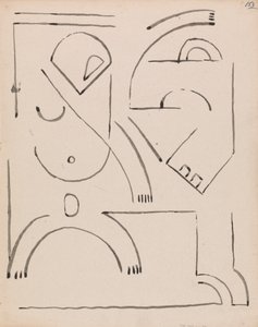 Abstract Figure Composition by Henri Gaudier Brzeska