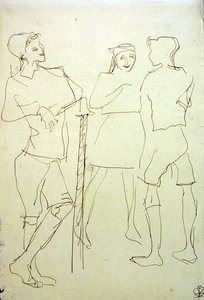 Children in the Park by Henri Gaudier Brzeska